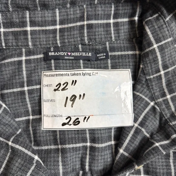 Brandy Melville Oversized Button Down Flannel - Picture 10 of 10